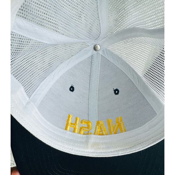 NASH Collection Neoprene NASH Trucker Navy Gold Hat - Picture 4 of 6